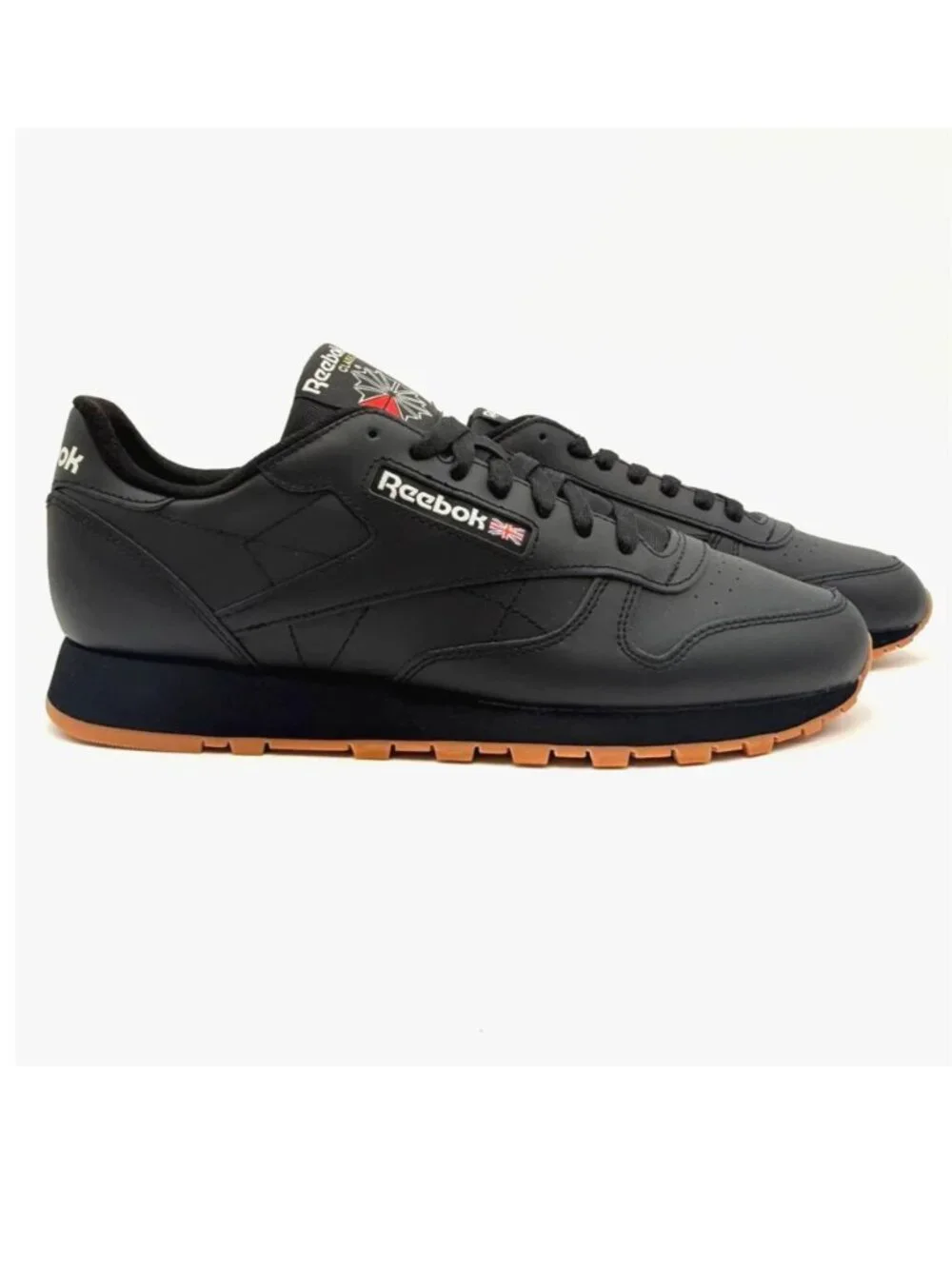 Reebok Classic Leather Black Gum Men's Shoes Sneakers